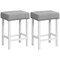2 Pieces Counter Height Bar Stools with Sponge Padded Cushion